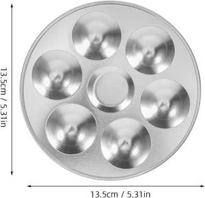 <span class=keywords><strong>Palette</strong></span> de peinture <span class=keywords><strong>Palette</strong></span> de mélange de peinture <span class=keywords><strong>ronde</strong></span> en aluminium 7 puits pour huile acrylique <span class=keywords><strong>aquarelle</strong></span> artiste peinture à la main <span class=keywords><strong>Palette</strong></span> personnalisée - Product Image 2