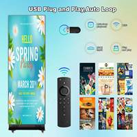 Affichage LED personnalisé, écran publicitaire numérique intelligent portable USB, affichage de bienvenue pour événements en intérieur, vente au détail