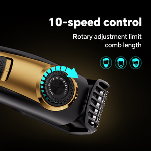 USB Có Thể Sạc Lại Máy Cạo Râu Điện Có Thể Điều Chỉnh Lược Râu Tông Đơ Với Hiển Thị Kỹ Thuật Số Lưỡi Thép Không Gỉ Cho Nhà Khách Sạn Sử Dụng - Product Image 5