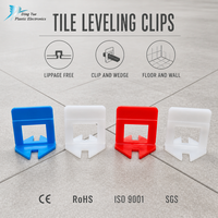Clips de nivellement de carreaux en plastique blanc avec base en forme de flèche pour système de cale et de pince sur carreaux de sol et de mur en céramique