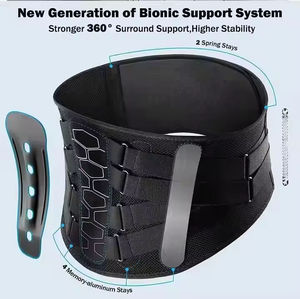 Cintura di Supporto Lombare Ergonomica <span class=keywords><strong>per</strong></span> Uomini e Donne con Cuscinetto Lombare, Supporto <span class=keywords><strong>per</strong></span> Schiena e Protezione <span class=keywords><strong>per</strong></span> Alleviare il Dolore - Product Image 4