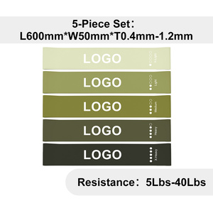 Resistance <b>Bands</b> Set Light to X-Heavy <b>Exercise</b> <b>Bands</b> for Glutes and Legs Workout with Carry Bag Portable Fitness Equipment - Product Image 5