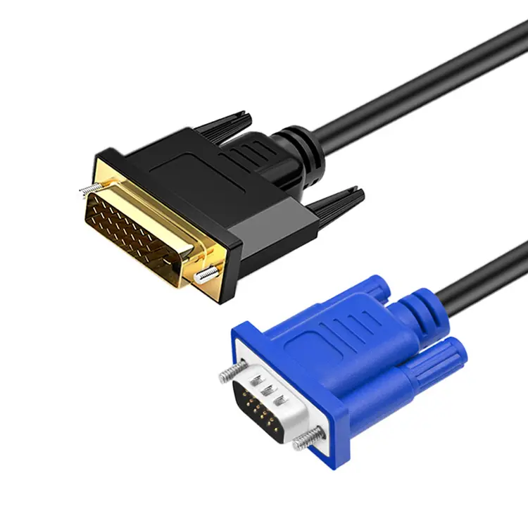 Doonjiey Full 1080P DVI 24+1 to VGA Digital Video Cable DVI Male to VGA Male Adapter Converter dvi to vga Cable