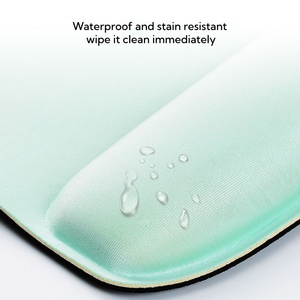 Custom Color Cartoon Logo Smooth Surface Ergonomic Memory Foam Mouse Pad with Wrist Rest and Anti-Slip Base for Office <b>Gaming</b> - Product Image 3