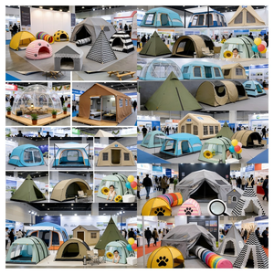 Tienda <span class=keywords><strong>de</strong></span> Campaña Octogonal Premium para Mascotas, <span class=keywords><strong>Refugio</strong></span> Elevado Impermeable y Portátil para Aventuras <span class=keywords><strong>de</strong></span> Camping Caninas y Felinas - Product Image 6