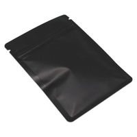 Refermable plaine noir Mat poche d'emballage Alimentaire avec trou Euro pour accrocher