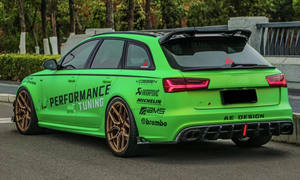 Yaochi <span class=keywords><strong>Audi</strong></span> 2019 RS6 C8 pare-chocs en fibre de carbone sèche avec découpes d'échappement Protection boulonnée État neuf Garantie 1 an - Product Image 5