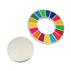 Épinglette personnalisée des Objectifs de développement durable de l'ONU, badge en métal, émail arc-en-ciel, roue des Objectifs de développement durable, épinglette SDG - Product Image 2
