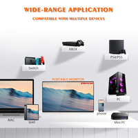 Sibolan, extensor de Monitor táctil portátil USB 4K de 15,6 pulgadas, pantalla táctil para pantalla de ordenador portátil, pantalla LED IPS LCD para ordenador portátil de negocios