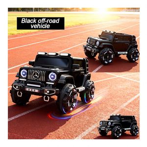 รถยนต์ของเล่นเด็กไฟฟ้า 4 มอเตอร์ 390 ขับเคลื่อนด้วยไฟฟ้าคู่ แบตเตอรี่ 12V7Ah ไฟไหลสวยงาม ห้องโดยสารขนาดใหญ่ เครื่องเล่น MP3 ทนทาน ปลอดภัย - Product Image 2