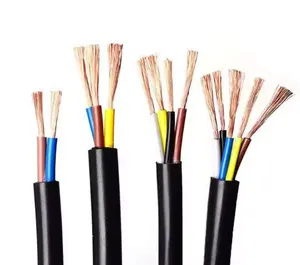 Fil électrique multiconducteur H05VV-F 0.5mm2 0.75mm2 1.5mm2 câble d'alimentation flexible en PVC