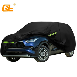 Housses de <span class=keywords><strong>voiture</strong></span> pour Toyota Highlander 2008-2024 toutes saisons avec fermeture éclair sur la porte, bandes coupe-vent pour la protection contre la neige, la pluie, la poussière et la grêle - Product Image 1