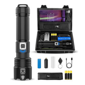 Фонарь 1500 люмен XHP70.2, водонепроницаемый IP67, с аккумулятором <span class=keywords><strong>5000</strong></span> мАч 26650, перезаряжаемый через USB-C, для кемпинга, походов, экстренных случаев - Product Image 1