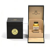 Boîte cadeau de luxe personnalisée pour parfum de 50 ml, boîte rigide à rabat pour cosmétiques, bijoux, boîte cadeau magnétique de luxe pour huile essentielle