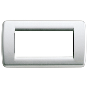 Panel de Pared Rondo 4M, Placa Metálica Plateada de 15x8.5 cm - Product Image 1