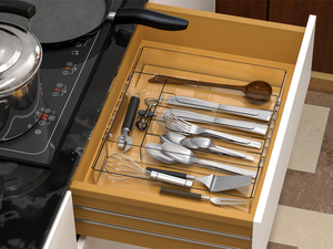 Tiroir de rangement multifonctionnel réglable en <span class=keywords><strong>plastique</strong></span> PET pour ustensiles de cuisine Maquillage Commodes de bureau - Product Image 5