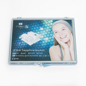 Material Dental de Alta Calidad, Soporte de Cerámica para Ortodoncia, <span class=keywords><strong>Brackets</strong></span> Roth 345 con Ganchos, <span class=keywords><strong>Brackets</strong></span> <span class=keywords><strong>Transparentes</strong></span> para Ortodoncia Dental - Product Image 2