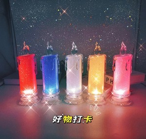 Bougie LED irisée de luxe, sans flamme, à piles, cadeau, décoration de maison, mariage, bougie pilier électrique, bougie ciel étoilé unique - Product Image 5