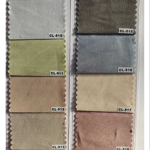Tissu en coton peigné et lin de qualité supérieure, doux, respirant, teint en fil, tissé, pour vêtements d'enfants, décoration intérieure et aménagements. - Product Image 1