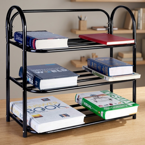 Estantería Metálica de Tres Niveles, Organizador Resistente para Sala de Estar, Forma Rectangular - Product Image 5