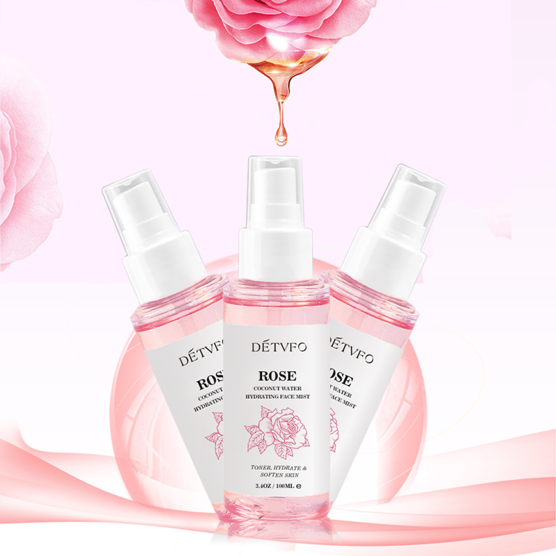 Конкурентная цена Прямая продажа с завода увлажняющий Восстанавливающий эластичный Тонер для лица питательная розовая кокосовая вода