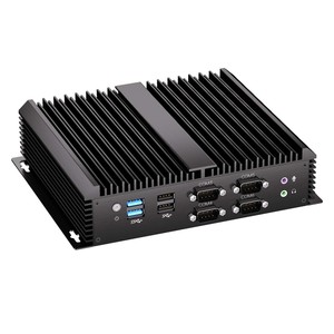 Mini PC Industrial sin Ventilador, <span class=keywords><strong>Intel</strong></span> <span class=keywords><strong>Core</strong></span> I7-5500U, 6 Puertos COM, <span class=keywords><strong>2</strong></span> LAN, SSD de 512 GB, Computadora Robusta de Aluminio para Sistemas de Automatización - Product Image 5