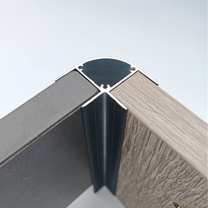 Aluminum Alloy <b>Corner</b> <b>Protector</b> Black Custom Length Noiseless Edge Banding Hardware Accessory - Product Image 2