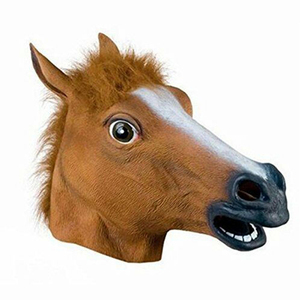 Vente en gros Costume de cheval drôle Masques d'animaux pour adultes Fête de carnaval Dress up Prop pour Halloween Pâques Coplay et mascarade - Product Image 5