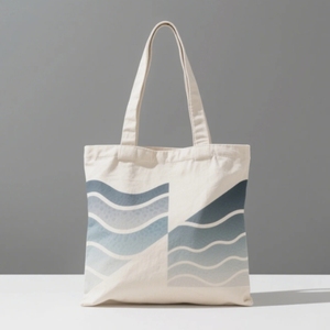 Bolsa de lona grande ecológica personalizada, bolsa de compras reutilizable superfuerte con logotipo personalizado - Product Image 4