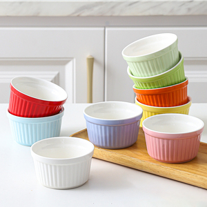 Ramequins en céramique personnalisés de 3,5 pouces pour la cuisson, 6 oz, résistants au four, pour crème brûlée et <span class=keywords><strong>soufflé</strong></span>, avec logo imprimé, vente en gros - Product Image 5