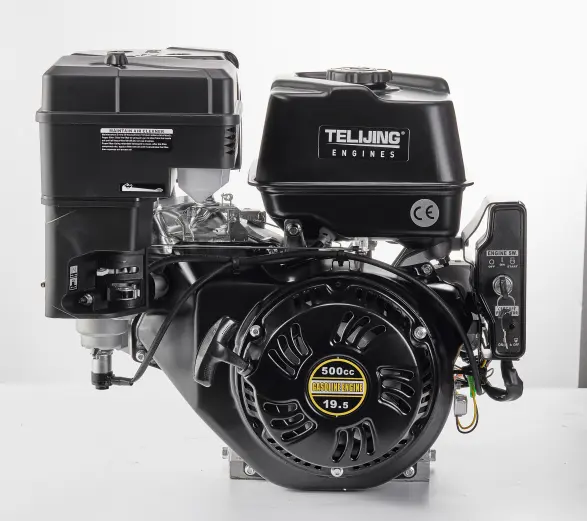 Kualitas tinggi harga pabrik 500cc 19.5 hp twin-v silinder 4 tak mesin bensin berpendingin udara mesin dengan recoil/starter listrik