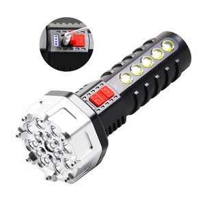 ไฟฉาย LED แบบ COB แบตเตอรี่แบบชาร์จไฟได้ อลูมิเนียมอัลลอยด์ ปรับความสว่างได้ แสงสีขาวสำหรับใช้งานกลางแจ้ง - Product Image 1