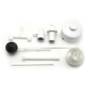 Commande manuelle pneumatique murale pour montage externe, blanche - Product Image 1