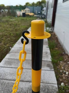 警告トラフィック群集制御バリア水充填加重ベースPEプラスチックスタンションチェーンポストプラスチックチェーン付き - Product Image 3