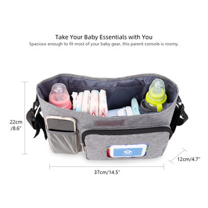 <span class=keywords><strong>Bolsa</strong></span> de hombro aislada para mamá con toallitas húmedas, función de papel, <span class=keywords><strong>bolsa</strong></span> de empuje para bebé, <span class=keywords><strong>bolsa</strong></span> de <span class=keywords><strong>viaje</strong></span> para coche, <span class=keywords><strong>carrito</strong></span> de almacenamiento al aire libre, estilo de bolso - Product Image 4
