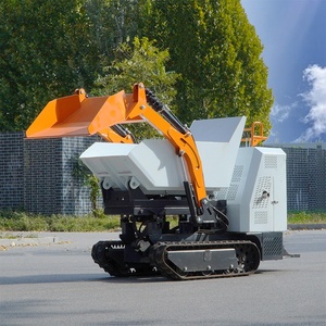 Camion à benne basculante sur chenilles hydraulique Mini camion de transport terrestre pour vergers, usage domestique, industriel et minier avec benne basculante - Product Image 1