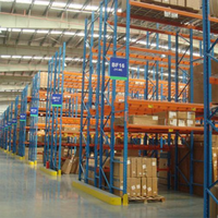 Système de rayonnage double profondeur FILO pour entrepôt standard, application à double rangée de palettes, mode de stockage à capacité limitée