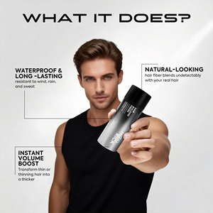 Fibras Capilares NIZORICK <span class=keywords><strong>para</strong></span> Zonas Calvas, Disimulan la Pérdida de Cabello de Forma Instantánea, Fibras Capilares de Proteína <span class=keywords><strong>para</strong></span> Hombre - Product Image 4