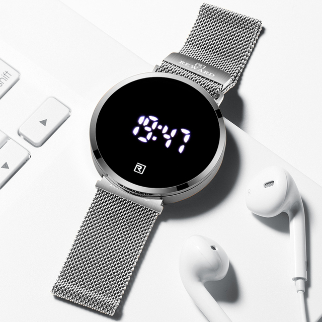 Reward Most Popular Minimalist Waterproof Led Wrist Watch for Boys Kids Custom logo Touch Screen Chronograph Mens Watch