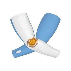 Mangas de compresión UV personalizadas de fábrica con estampado completo de bandera nacional para ciclismo, running y deportes, unisex, para todas las estaciones - Product Image 5