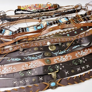 Cinturones <span class=keywords><strong>de</strong></span> <span class=keywords><strong>Cuero</strong></span> Tradicionales Rurales Clásicos Rewin, Hechos a Mano, Étnicos, para Hombre, Bandas <span class=keywords><strong>de</strong></span> <span class=keywords><strong>Sombrero</strong></span> Occidentales, Bandas <span class=keywords><strong>de</strong></span> <span class=keywords><strong>Sombrero</strong></span> Turquesas, <span class=keywords><strong>Sombrero</strong></span> <span class=keywords><strong>de</strong></span> <span class=keywords><strong>Vaquero</strong></span> con Plumas - Product Image 2