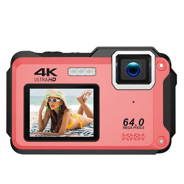 IPX8 Waterproof Rechargeable Battery Image Stabilization Camera Wifi 4K 64MP Dual Screens Underwater Compact Camera