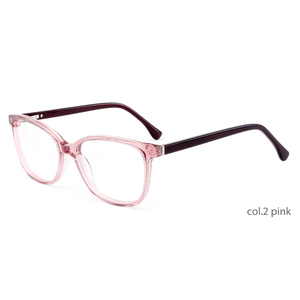 Gafas de acetato empalmadas de color rosa, montura de gafas cómoda, gafas ópticas de Color personalizadas - Product Image 5