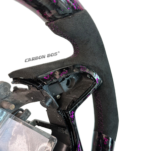 Volante in Fibra di Carbonio Forgiata Viola con Alcantara per Chevrolet VE COMMODORE HSV E1 E2 E3, per <span class=keywords><strong>Pontiac</strong></span> G8 2008/9 Holden - Product Image 5