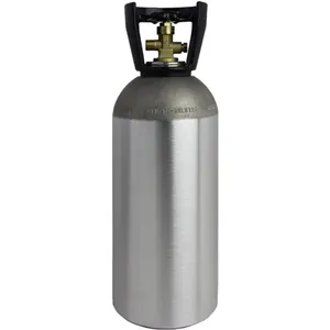 Homebrew bira Keg alüminyum CO2 Tank boş 2L şişe bira Co2 adaptörü soda sifon Cornelius Keg bira ekipmanı