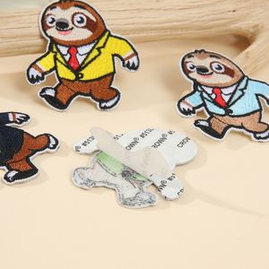 Parche Bordado Kawaii de Conejo y Bradipo, Autoadhesivo/Termoadhesivo, para Decoración de Bolsos y Fundas de Teléfono, Marca NODA - Product Image 6