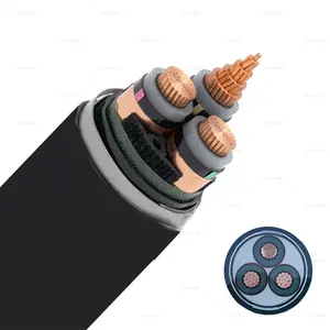 6-35 KV Medium Voltage Cable, XLPE Insulation 3 Core 35 50 70 95 120 150mm2 Steel Wire Armoured MV Power Cable