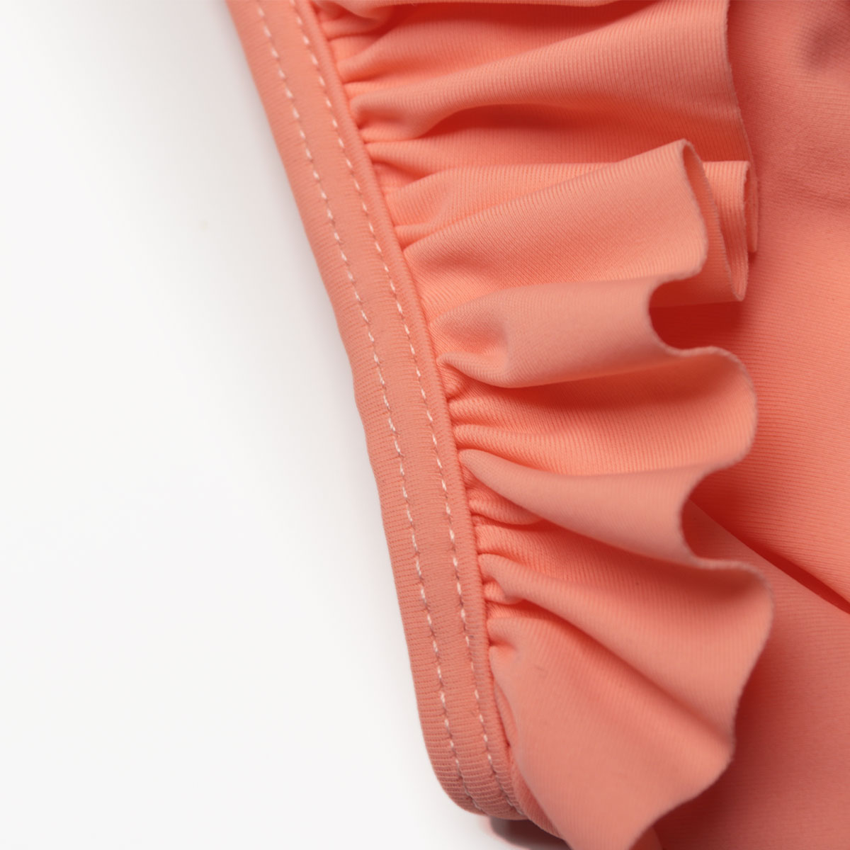 2021 Sexy pink lotus leaf printed high waist bikini hot sale swimsuit