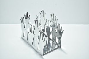 Moderno Porta Revistas Metálico Ajustable, Artístico y Decorativo, Hecho a Mano, para Organizar la Sala de Estar, Disponible al Mejor Precio - Product Image 4