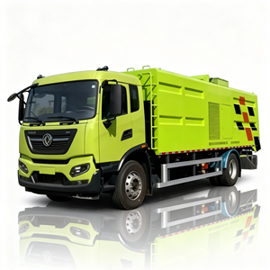 Camion balayeuse routière Dongfeng Tianjin 4x2 8 tonnes avec fonctions de lavage, pulvérisation et aspiration pour le nettoyage des routes - Product Image 1